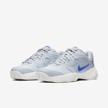 Nike Court Lite 2 - Női Teniszcipő - Platina/Metal Platina/Rózsaszín/Kék